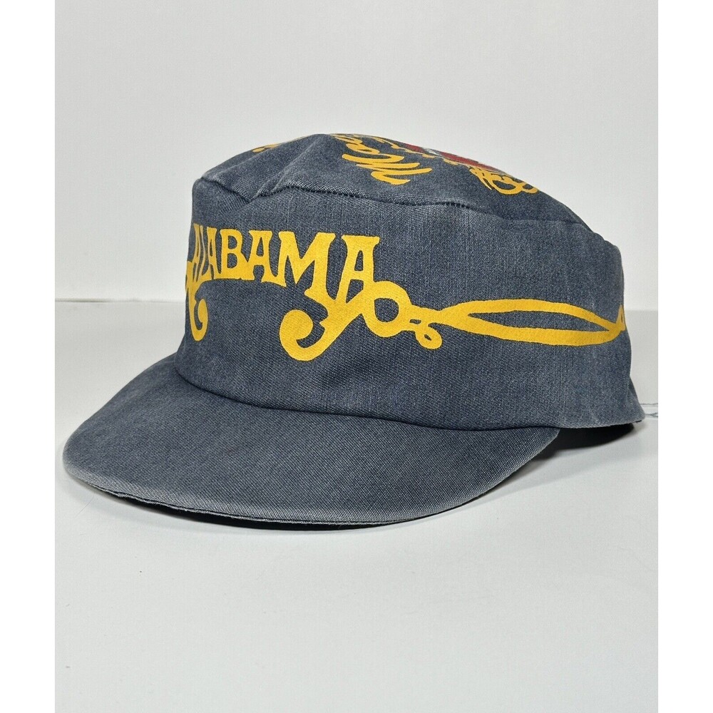 Vintage ALABAMA Mountain Music Adjustable Hat/ Cap Strapback Blue Distressed 80s - Picture 7 of 12